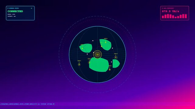 An advanced Smart City Dashboard displaying real time holographic data streams and network connectivity metrics across a futuristic digital landscape with shifting neon green topography