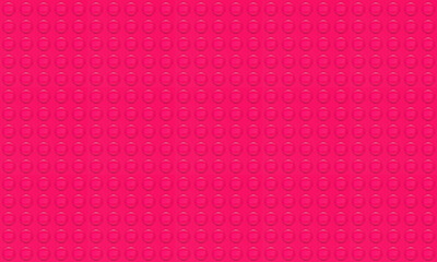 Naklejka premium Realistic pink big Lego plastik constructor seamless background. Constructor pattern with Lego sign. Vector illustration