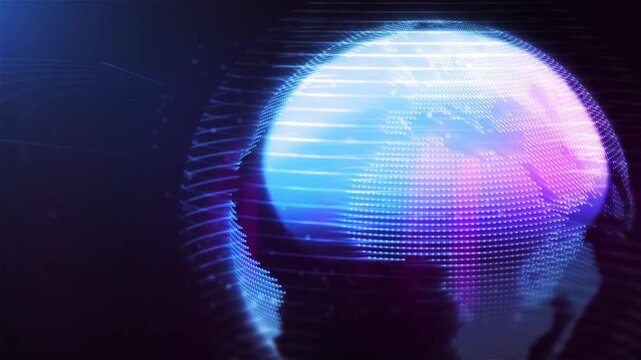 Artificial intelligence presentation. AI HD intro.