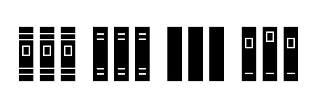 Library icon symbol for apps and websites. education sign and symbol