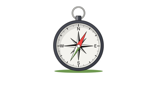 Classic Compass Rose Vector: Navigation Tool Isolated on transparent background, Adventure Icon, Cartography Symbol, Exploration and Journey Planning Element