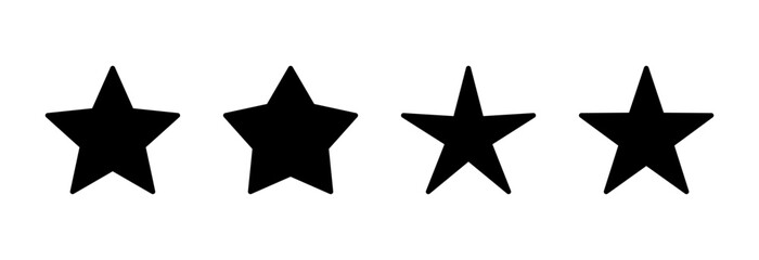 Fototapeta premium Star icon symbol for apps and websites. rating sign and symbol. favourite star icon