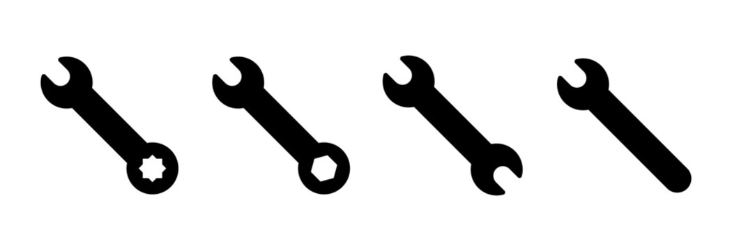 Wrench icon symbol for apps and websites. repair icon. tools sign and symbol