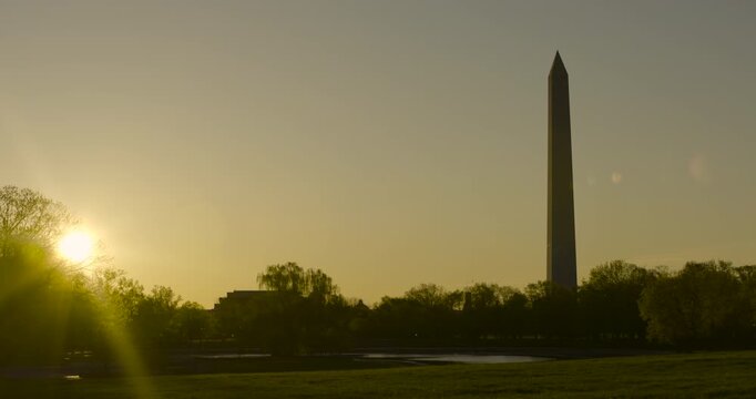 Sunrise with Washington Monument