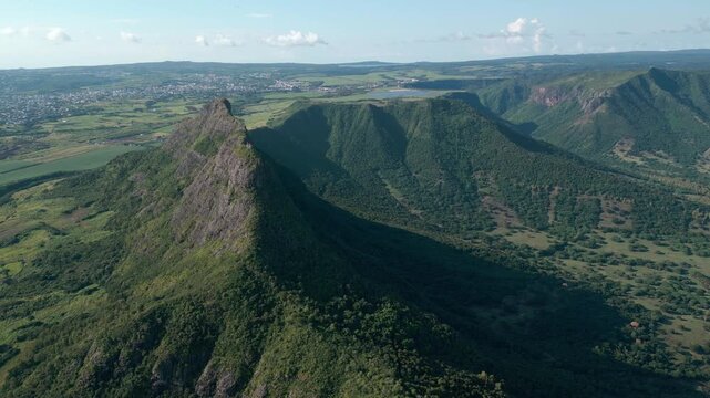 Trois Mamelles mountains in Mauritius