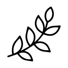 Leafy branch outline © Noni