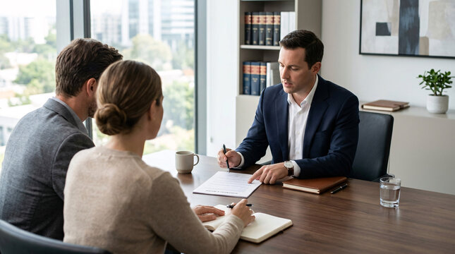 Entretien professionnel entre deux personnes en bureau