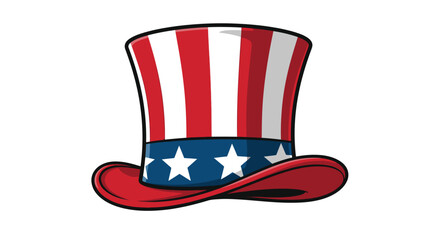 American Uncle Sam Top Hat Illustration 2. © SuryaAji