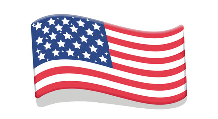 Obraz premium American flag waving symbol of freedom.