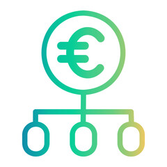 Obraz premium expenses Line Gradient Icon