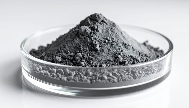 Rare earths mining sustainability mineral powder laboratory sample