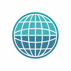 Obraz premium Stylized Globe Icon