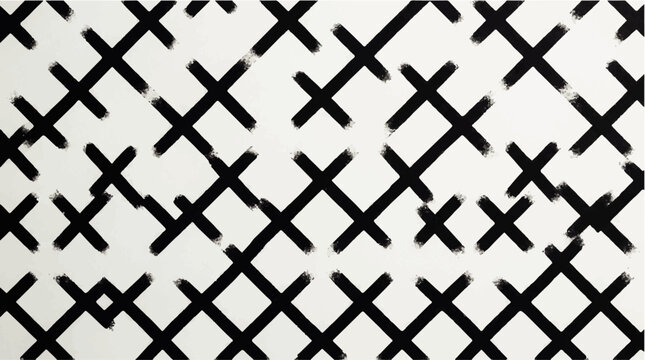 Abstract black and white geometric pattern with intersecting lines creating a visual texture