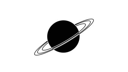 Saturn Planet with Ring System. © Sayang