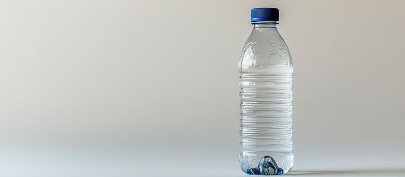 Clear Plastic Water Bottle Studio Shot