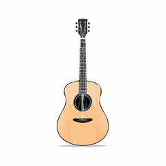 Obraz premium Acoustic Guitar Illustration