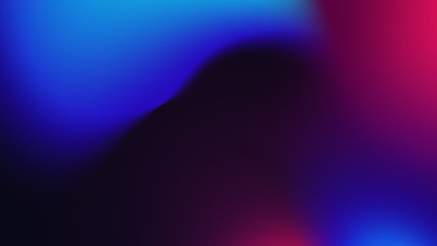 Ultra-high-resolution 4K panoramic dark abstract background with vibrant pink blue gradient, featuring soft organic flowing shapes and dramatic light transitions