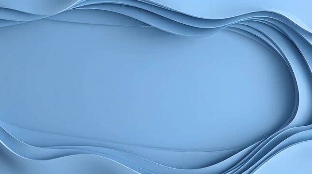 Floating Frame Lines at Edges with Blue-Gray Monochrome Palette