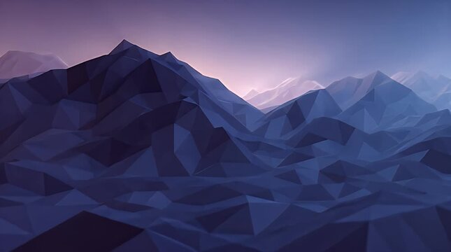 Polygonal Landscape Reacting to Audio Rhythm