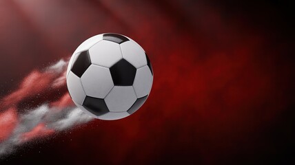 Naklejka premium Dynamic Retro Football World Cup Themed Graphic Design with Bold Red Blue Accents Ideal for Sports Event Promotions and Social Media Campaigns