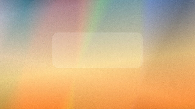 Soft orange, yellow, and blue gradients blend like a dreamy sunset behind a faint rounded rectangle, ideal for uplifting invitations, wellness brands, or inspirational quotes.