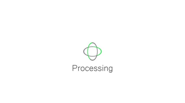 minimalist loading loop for digital transaction with trxl id and dollar amount details 4k.