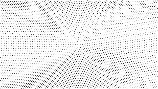 Concentric dot pattern with a circular wave effect black and white concentric circular abstract background geometric halftone