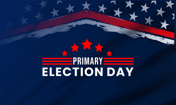 Primary Election Day USA Patriotic Banner Design