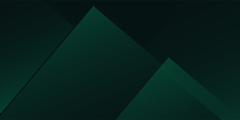 Obraz premium Top Minimalistic dark green and black gradient background brochure