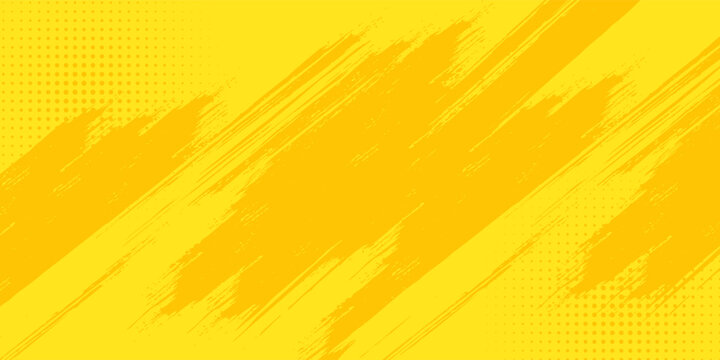 Perfect Retro comic yellow background raster gradient halftone comic dot orange