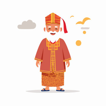 Elderly Man in Traditional Clothing