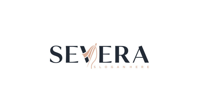 Minimalist Elegant Logo Design for Severa Brand