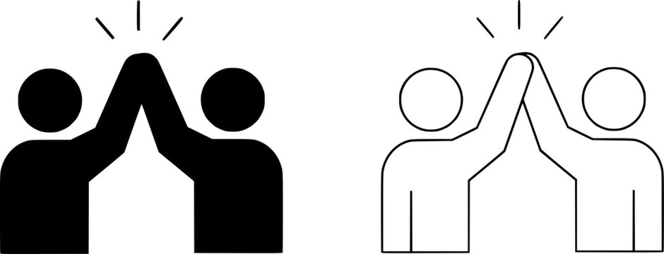 Human interaction icon. Symbol collaboration, communication, networking, and partnership for corporate. Vector illustration.
