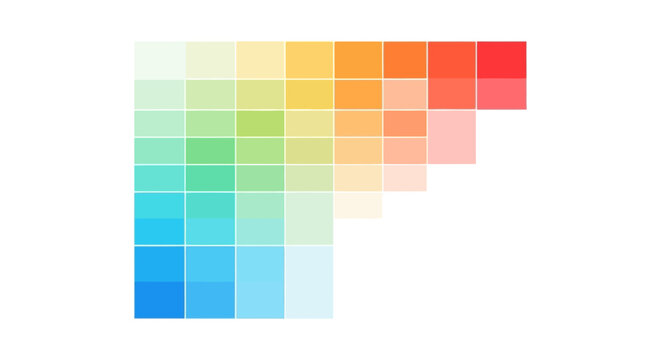 Color Palette Swatches Gradient Spectrum.