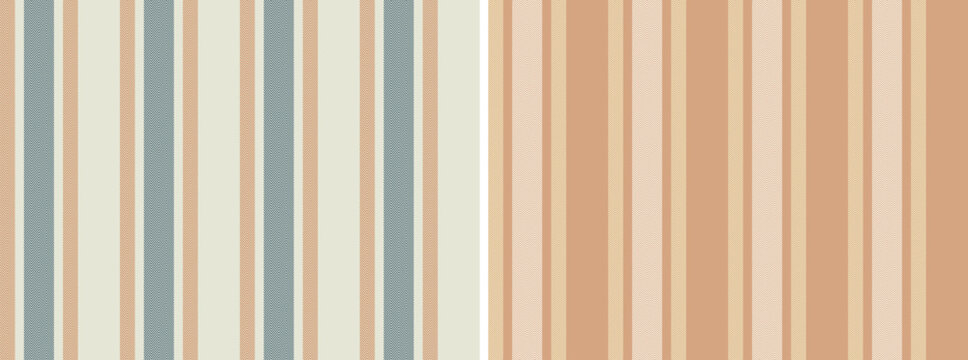 Herringbone pattern set.fashion for textile design.colorful textured vertical retro stripes for dress or other summer textile print.