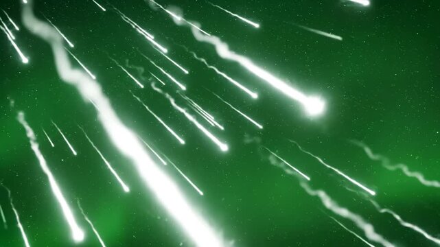 Starry sky with shooting stars emphasizing modern aesthetics and minimalist design