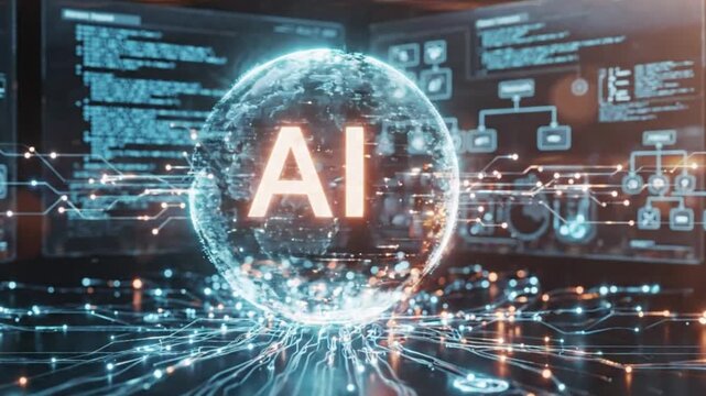 Centralized ai core with holographic data interfaces