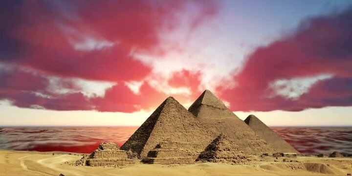 pyramid of the pyramids in cairo, egypt