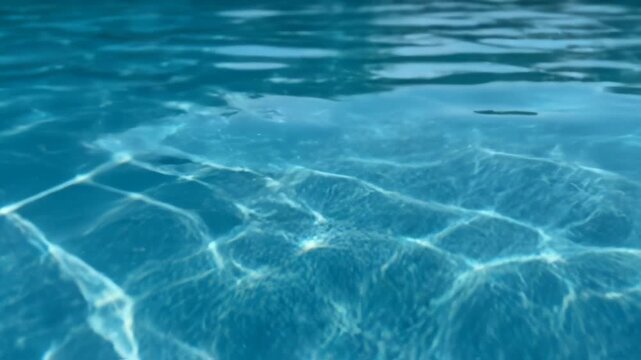 Underwater view of rippling water surface emphasizing modern aesthetics and minimalist design