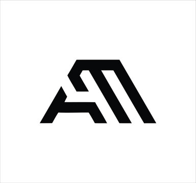 am ma m a letter logo design. Minimal monogram emblem, classic style  Alphabet vector logo design. Premium Business logo, White background