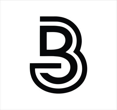 bb b letter logo design. Minimal monogram emblem, classic style  Alphabet vector logo design. Premium Business logo, White background