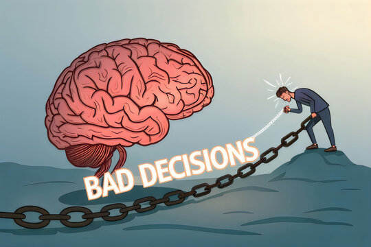 A creative depiction of a brain lifting weights in a gym setting.
