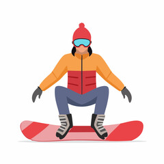 Fototapeta premium Snowboarder Performing a Jump
