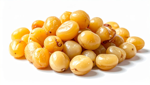 Pile of ripe golden berries isolated on white background for various uses