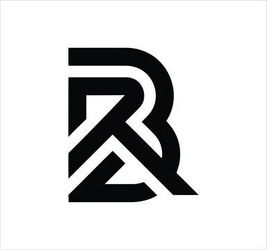 br real estate home rb r b letter logo design. Minimal monogram emblem, classic style  Alphabet vector logo design. Premium Business logo, White background