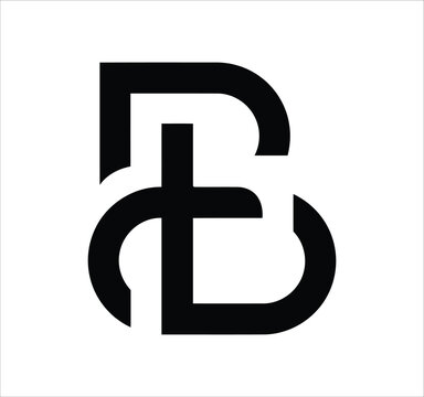 bt tb t b letter logo design. Minimal monogram emblem, classic style  Alphabet vector logo design. Premium Business logo, White background