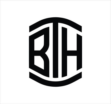bth bt th htb b letter logo design. Minimal monogram emblem, classic style  Alphabet vector logo design. Premium Business logo, White background