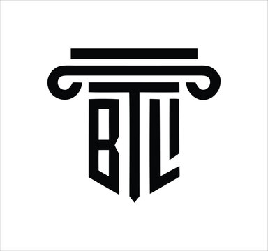 btl low ltb bt tl bl b letter logo design. Minimal monogram emblem, classic style  Alphabet vector logo design. Premium Business logo, White background