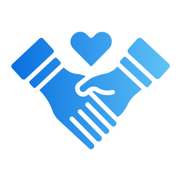Holding hand Line Gradient Icon