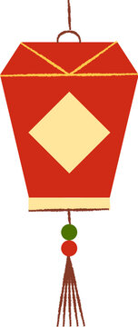 Oriental Style Red Lantern